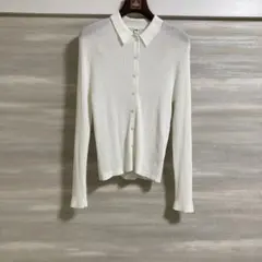 キャンペーン特価⭐︎UNIQLO 襟付きリブニット カーディガン　L