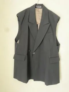 MAISON SPECIAL ブラック バックホック　オーバージレ