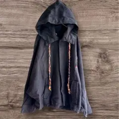 【未使用】フードジャケット ブラック系 アウアー ドルマン フリーサイズ