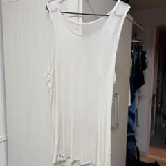 ホワイト タンクトップ 薄手