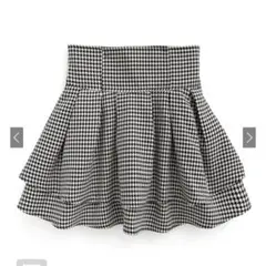 GRL グレイル　インパン裏地付き千鳥柄フレアミニスカート［gm773］