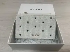 RANDA ミニハートスタッズフラグメントケース アイボリー