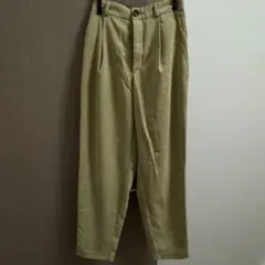 GU カーキ スラックス ゴムウエスト