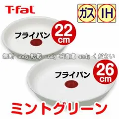 ★新品★ティファール フライパンセット 22cm+26cm ミントグリーン