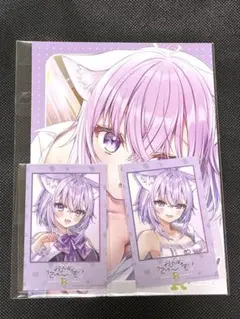 東京ゲームショウ限定 猫又おかゆ チェキ風カード＆ポストカード