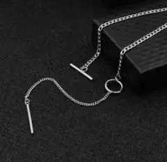 a53 シンプル ロングチェーン ネックレス メンズ レディース 204