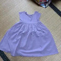 ベビー服 ワンピース くすみパープル 90cmのサムネイル