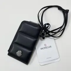 新品 Moncler モンクレール 財布 カードケース コインケース 黒 レザー