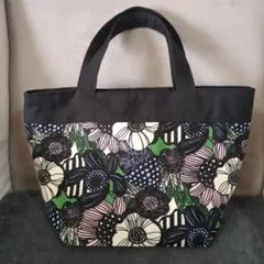 ハンドメイド　花柄トートバッグ