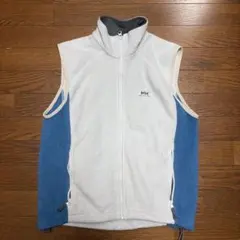 Helly Hansen フリースベスト ホワイト/ブルー