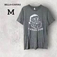 BELLA+CANVAS 【M】サンタ Tシャツ グレー
