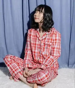 フルーツオブザルーム パジャマ 赤 チェック