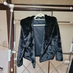 AZUL by MOUSSY フード付きファージャケット Sサイズ