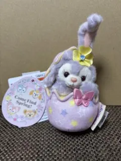 ディズニーシー　ステラルー カムファインドスプリングイースター　ぬいぐるみバッジ