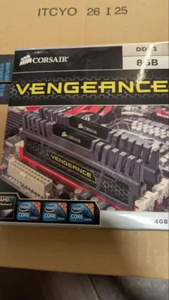 ジャンク　CORSAIR VENGEANCE DDR3 4GB ×2
