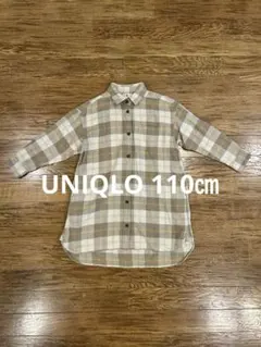 UNIQLOフランネルシャツワンピース110㎝