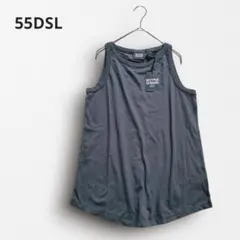 Y7897【55DSL】新品✨タンクトップ Y2K グランジ ダークグレー XS