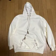 ホワイト フード付きパーカー サイズ3