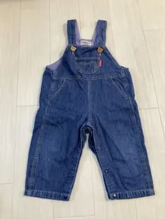 ミキハウス　くまさんデニムオーバーオール