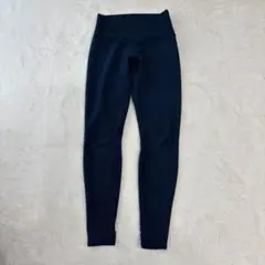 スカーラ SUKALA ネイビーリブ編みハイウエスト トレンカ レギンス