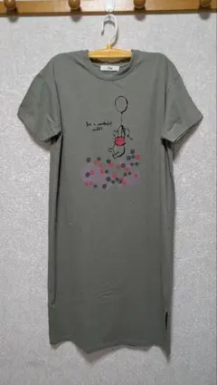 Disney プーさん 半袖Tシャツワンピース Mのサムネイル