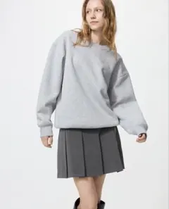 UNIQLO ユニクロ プリーツスコート DARK GRAY