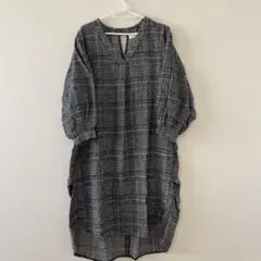 r.p.s ブラックホワイトチェック ワンピース