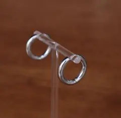 シルバー リング型ピアス 2個セット