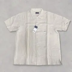 訳あり 90s 紺タグ オールドユニクロ リネンコットンシャツ XLのサムネイル