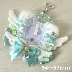 痛ロゼット ♡ ミントグリーン × 白 ♡ ゆらゆら大天使ねこ様