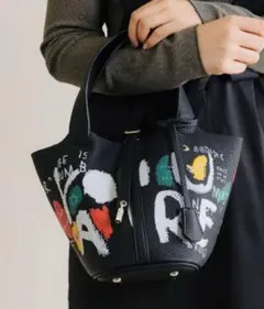 タイムセール❣️キャサリンロス　落書き風　2wayショルダーバッグ　トートバッグ