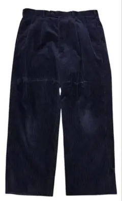 90s Burberry's ネイビー 2タック コーデュロイ m パンツ