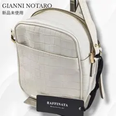 新品未使用　GIANNI NOTARO　ショルダーバッグ　クロコ型押し