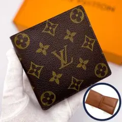 綺麗★定価8万★ルイヴィトン モノグラム ポルトフォイユマルコ 二つ折り財布