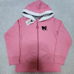ミキハウス　DOUBLE.B ピンク パーカー 130　ダブルビー