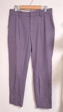 テーパードパンツ green label relaxing パープル 38サイズ