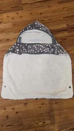 フード付き抱っこひもカバー 星柄 グレー