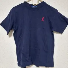東京ディズニーランド ミッキー刺繍 Tシャツ ネイビー　150センチ 綿100%