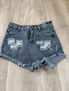 【ANAP】 ダメージデニムショートパンツ　S