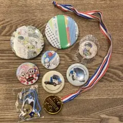 缶バッジセット 7個 誕生日・動物デザイン おまけ付き