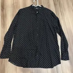 UNIQLO 水玉模様 長袖シャツ XL