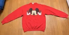Disney ミッキーマウス プリント スウェット
