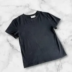 エッセンシャルズ　Tシャツ　バックロゴ　ブラック　綿100% 男女兼用　Sサイズ