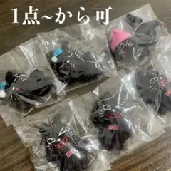 キヨ猫 マスコットキーホルダー よっ.ᐟ 寝そべり ニットキャップ 6点 セット