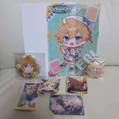 鏡音レン　まとめ売り　クリアビジュアルポスター　缶バッジ　エピカ　ウエハース