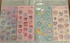 サンリオ　すりガラス風シールセット4点セット