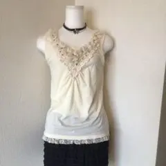 y2k 00s archive 森ガール　グランジ花トップス　バレエコア　ロキエ