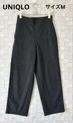 UNIQLO スマートアンクルパンツ 2WAYストレッチ（起毛）ダークグレー M