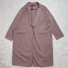 美品 KBF+ アーバンリサーチ Vネック ロングコート フリー グレージュ