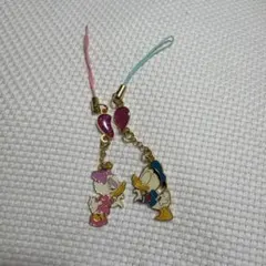 ドナルドダック デイジーダック ペアストラップ